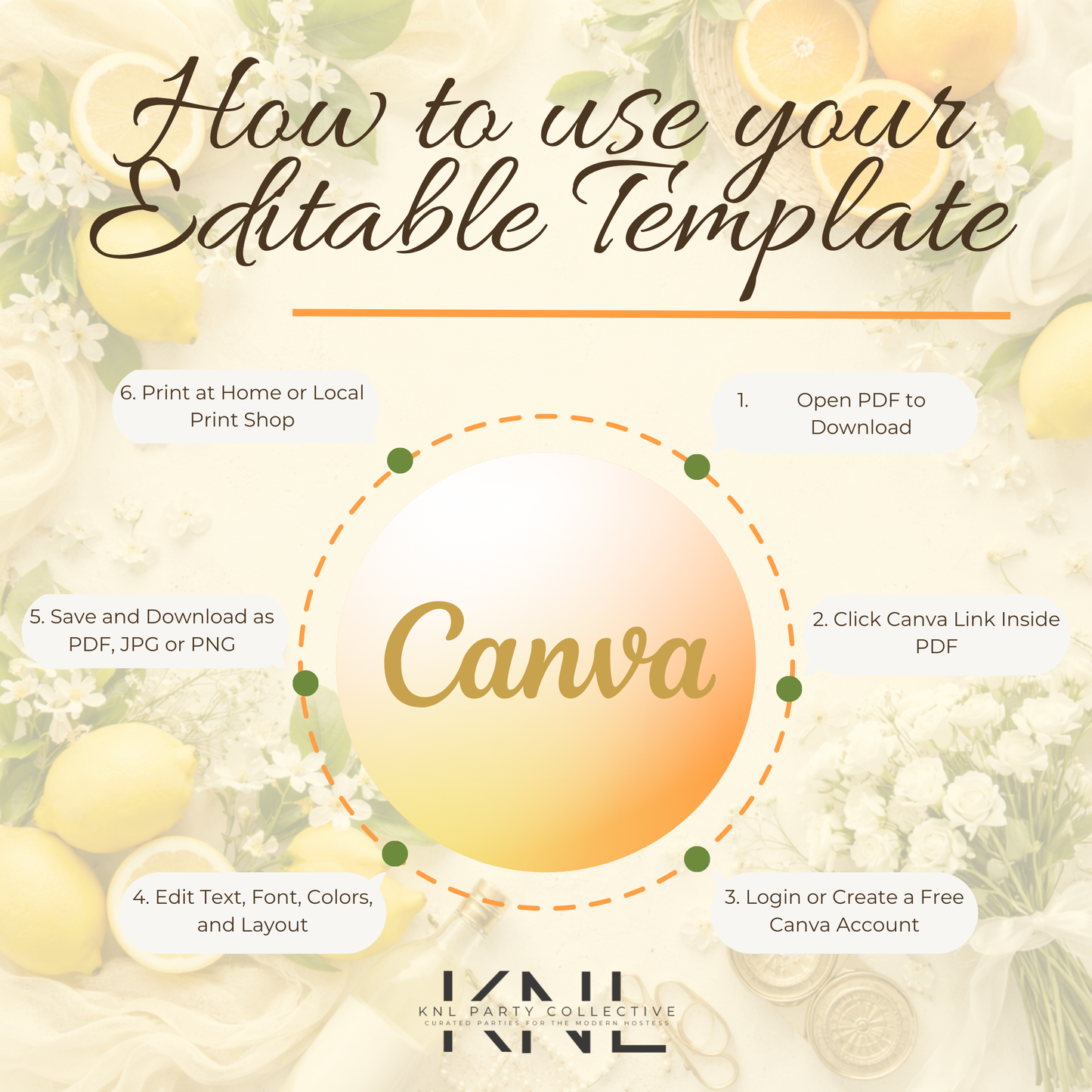 She Found Her Main Squeeze Bridal Shower Invitation | Editable Citrus Bridal Shower Invite | Digital Download