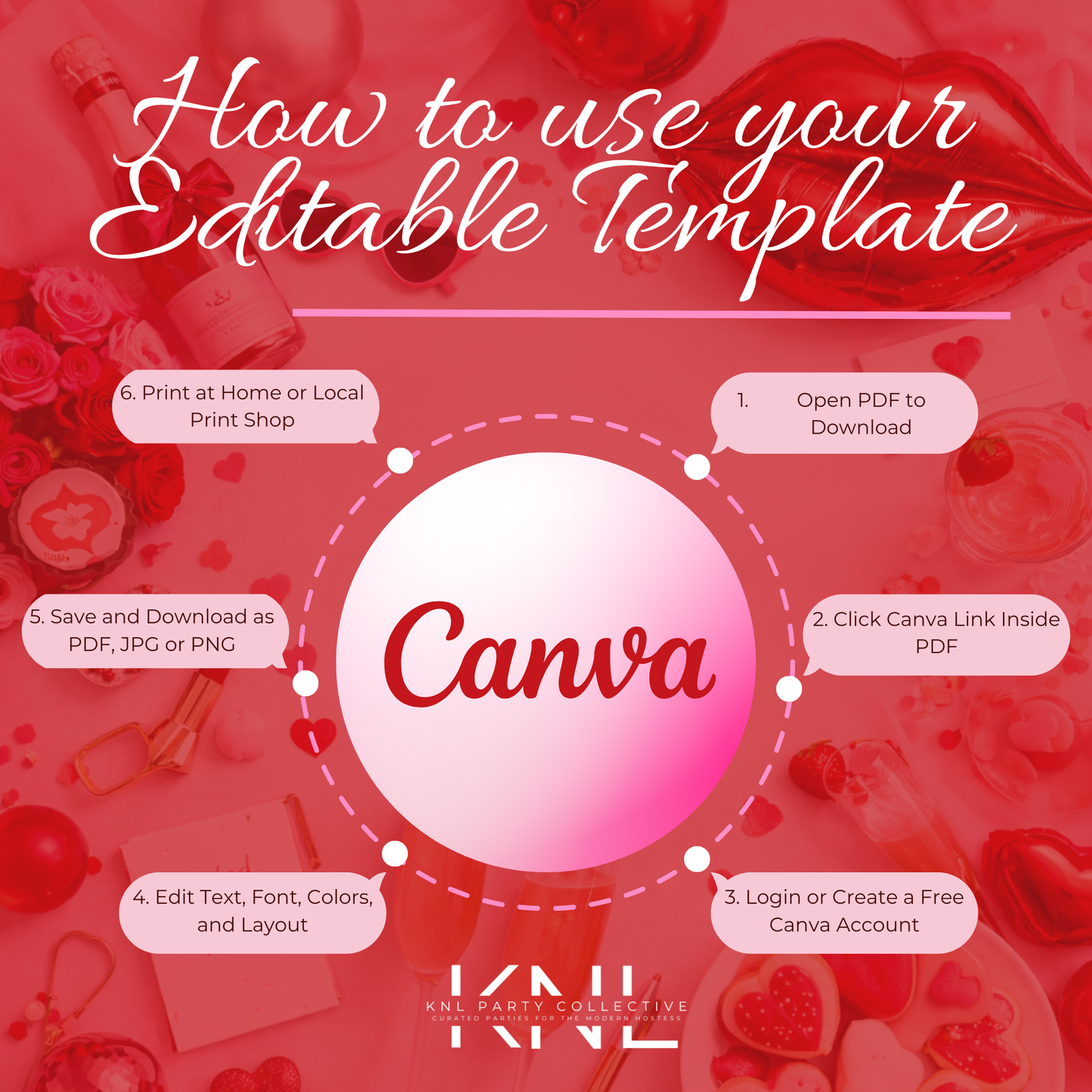 XOXO, Bride | Editable Bridal Shower Invitation