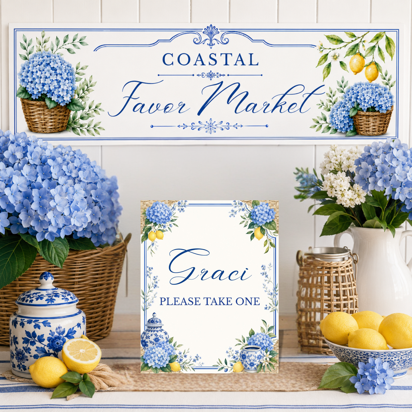 Coastal Favor Market Signage Bundle