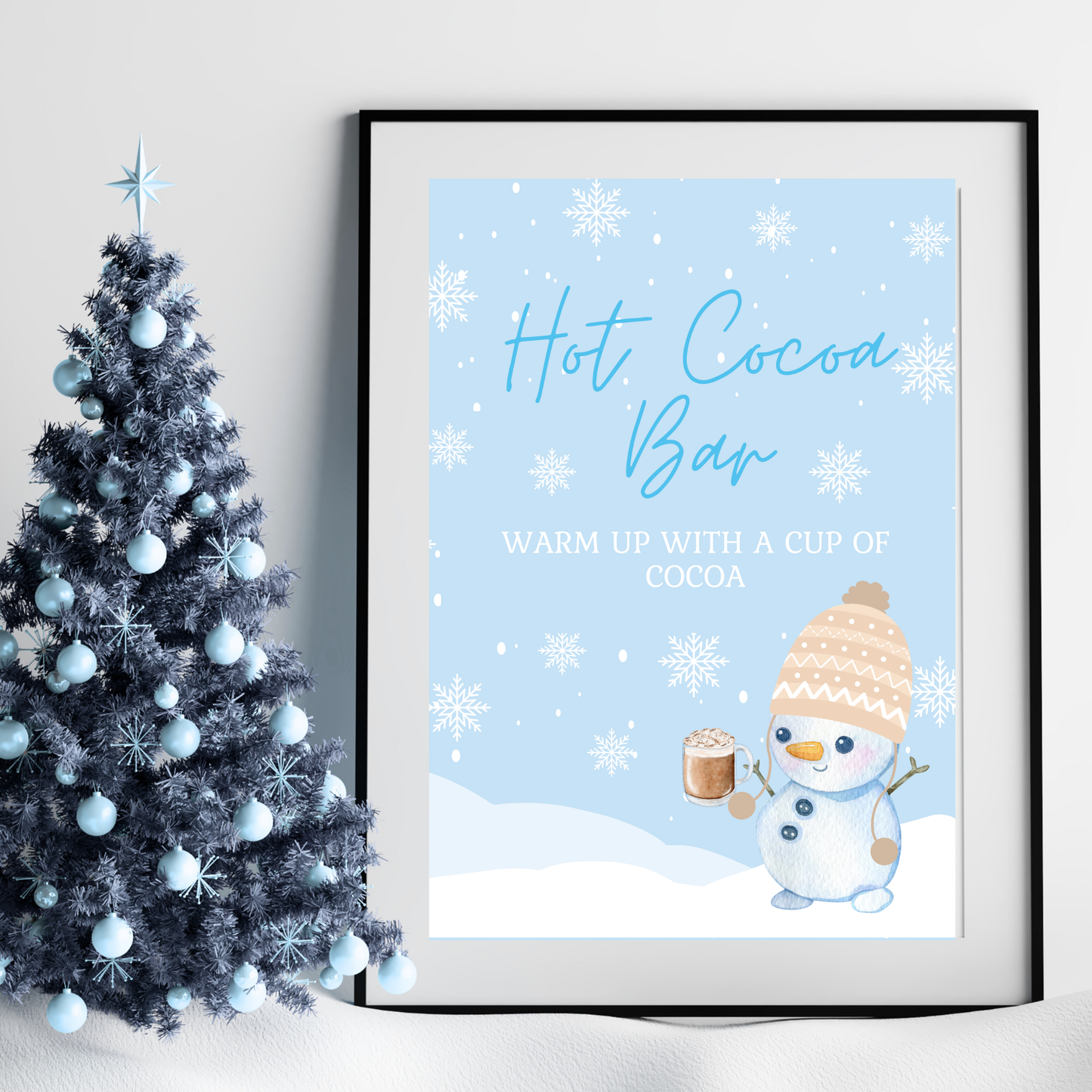 Winter ONEderland Editable Party Signs | Neutral Winter First Birthday