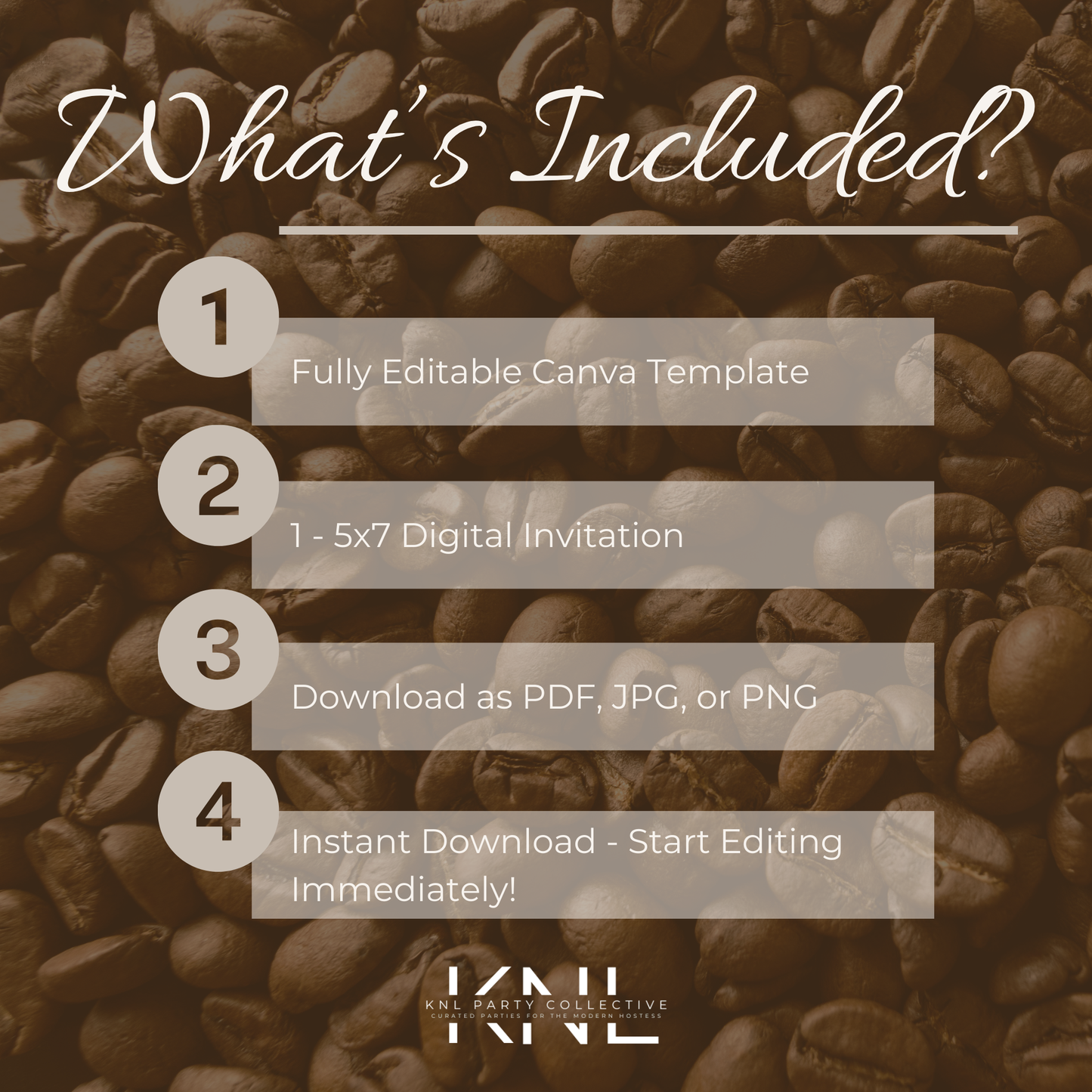 Love is Brewing Bridal Shower Invitation | Editable Canva Template | Instant Download