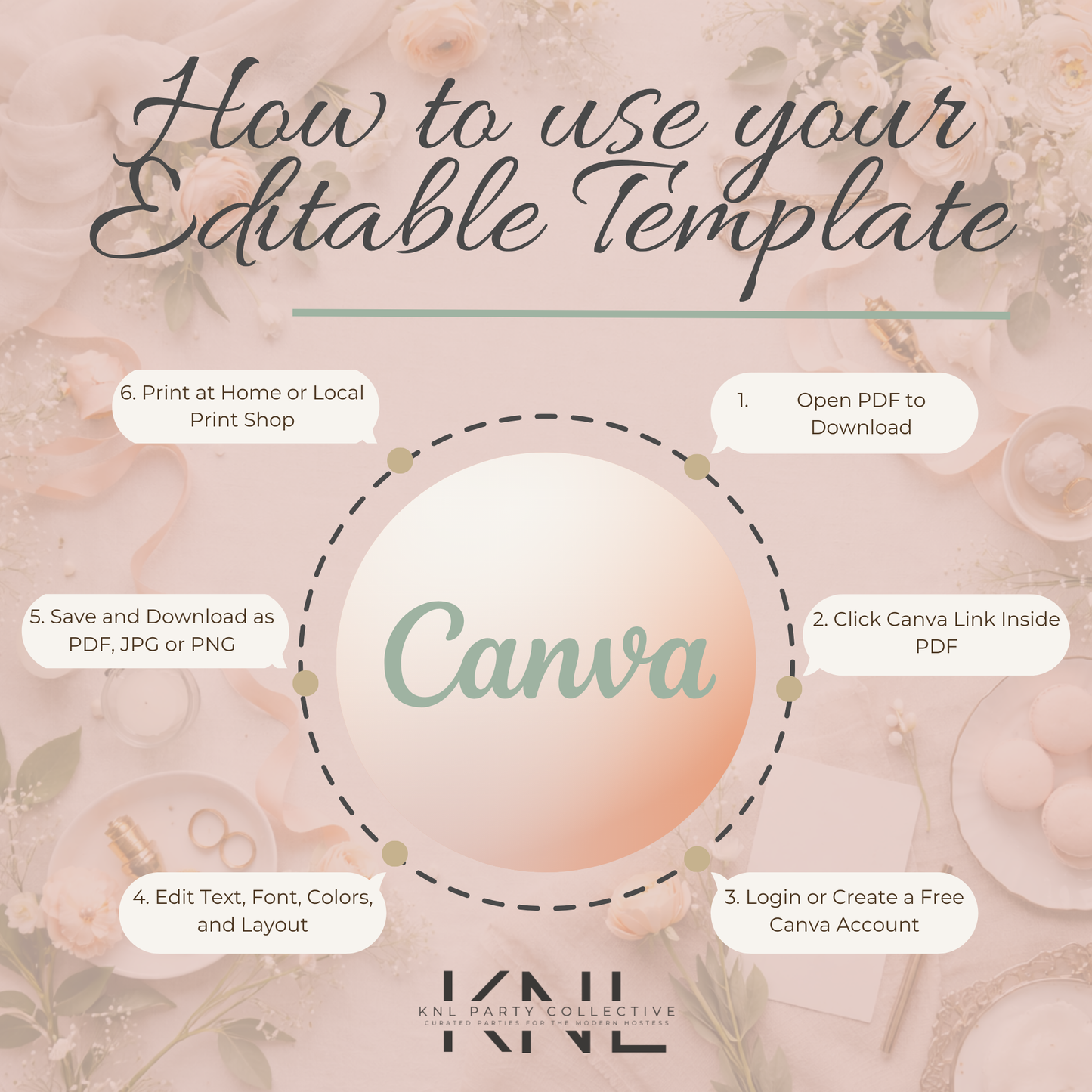 A Season of Yes Bridal Shower Digital Invitation | Editable Canva Template