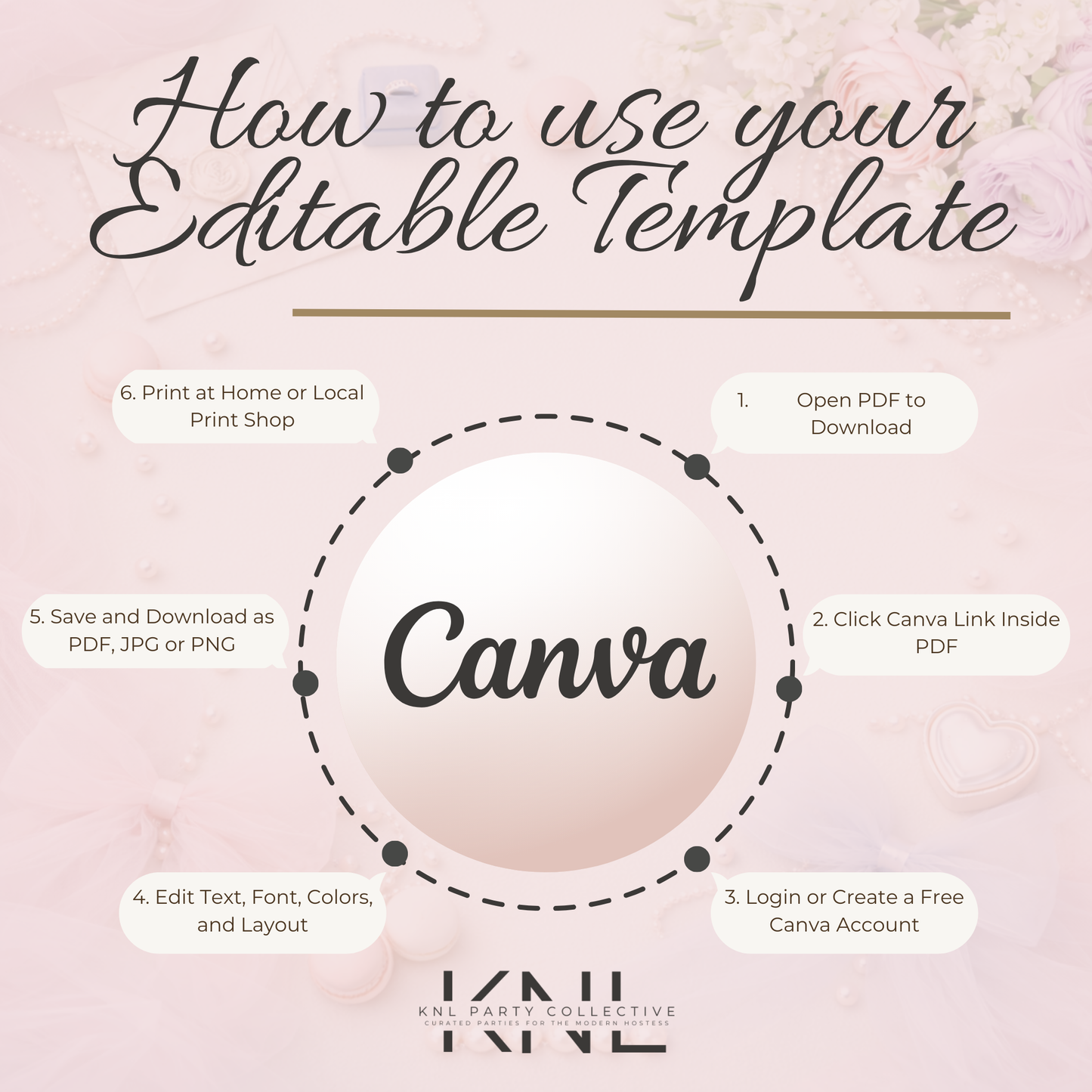 Yes Was Always the Answer Digital Invitation | Pearl Bow Bridal Shower Invitation | Editable Canva Template